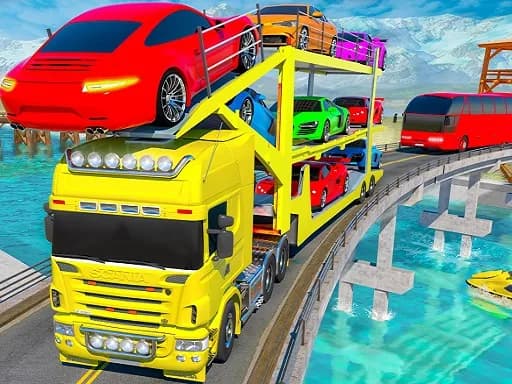 Çılgın Mega Araç Taşıma Kamyonu Oyunu