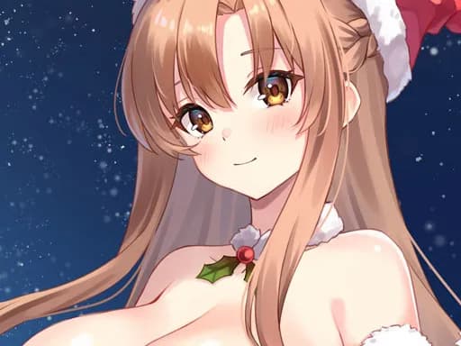 Kırmızı Elbiseli Anime Kızlar Mozaik Bulmacası