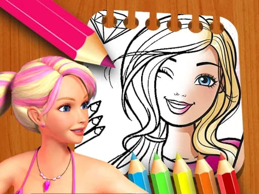 Barbie Bebek Boyama Kitabı