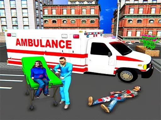 Şehir Ambulans Kurtarma Simülatörü Oyunları