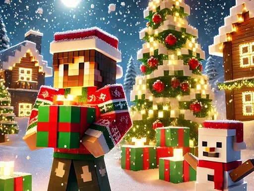 Minecraft Noel Yapbozu: Festif Piksel Sanatı Eğlencesi