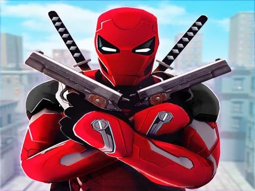 Parkour Süper Kahraman Oyunu: Şehir Ninja Robot Sokak Fi