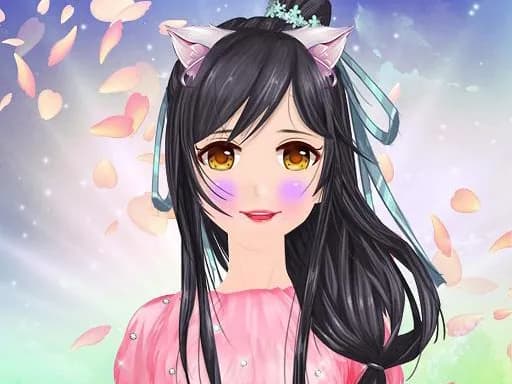 Anime Salonu Renklerle Boya: Moda, Saç, Elbiseler