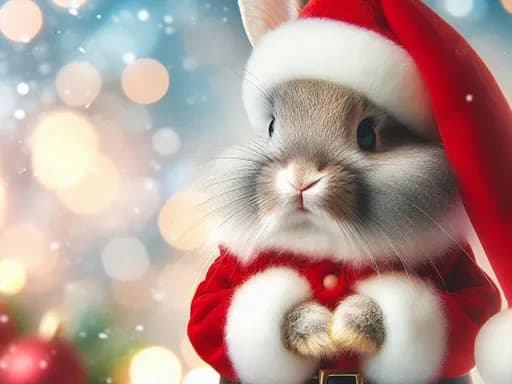 Sevimli Noel Hayvanları Yapboz